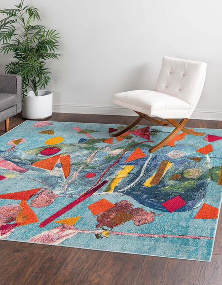 Colorburst Oasis Collection Area Rug -  Fresco