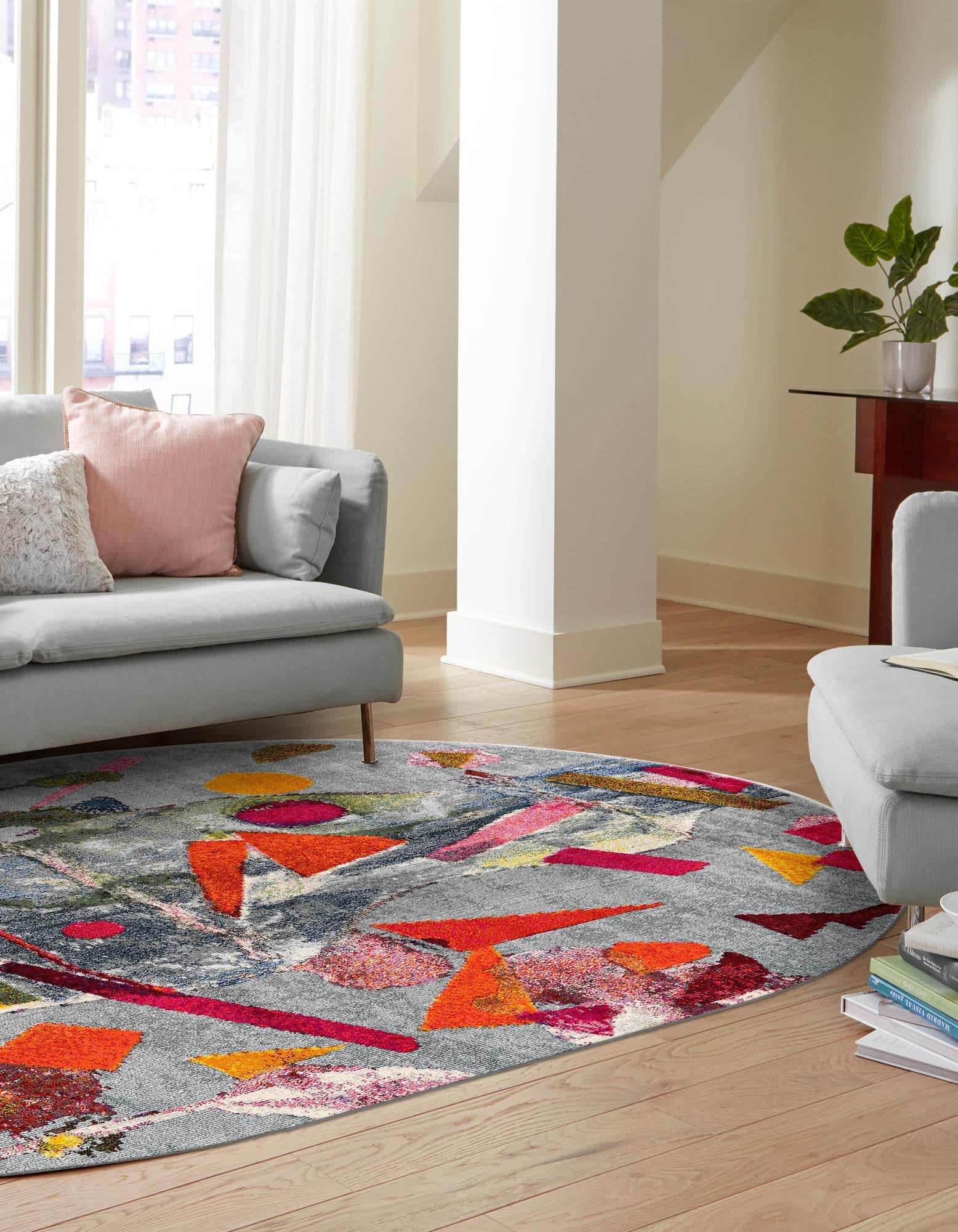 Colorburst Oasis Collection Area Rug -  Fresco