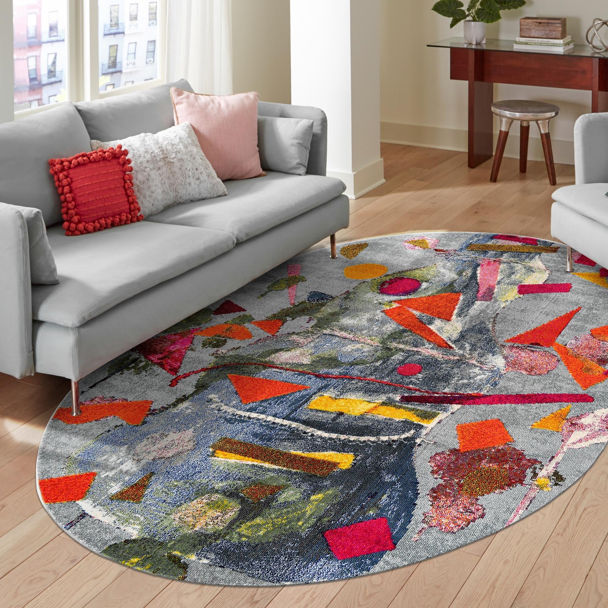 Colorburst Oasis Collection Area Rug -  Fresco