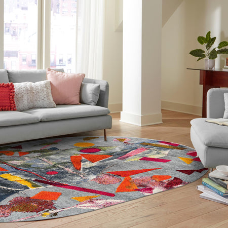 Colorburst Oasis Collection Area Rug -  Fresco