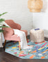 Colorburst Oasis Collection Area Rug -  Fresco