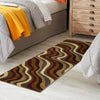 Bistro Lounge Collection Area Rug - Espresso Runner Multi  lifestyle 90