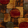 Bistro Lounge Collection Area Rug -  Cappuccino Square Multi  lifestyle 19