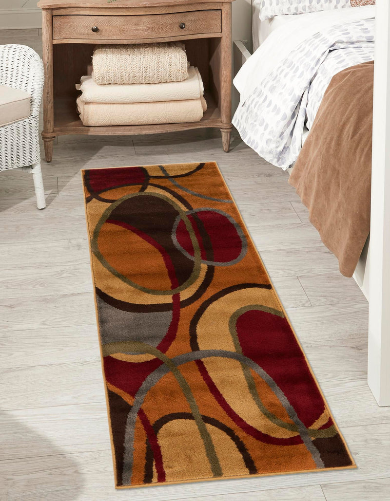 Bistro Lounge Collection Area Rug -  Macchiato Runner Multi  lifestyle 25