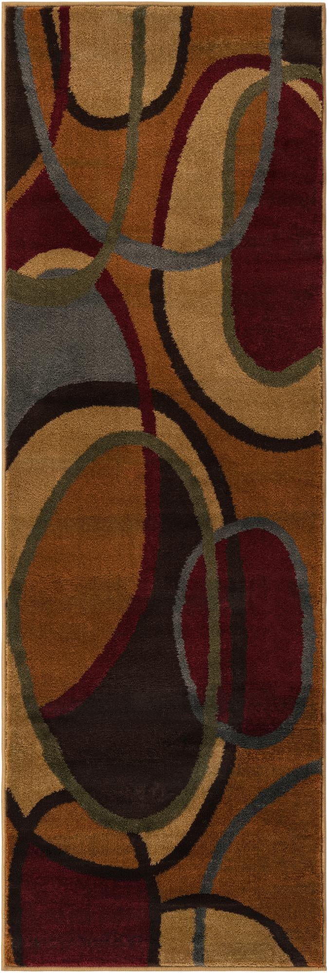 Bistro Lounge Collection Area Rug -  Macchiato Runner Multi  lifestyle 20