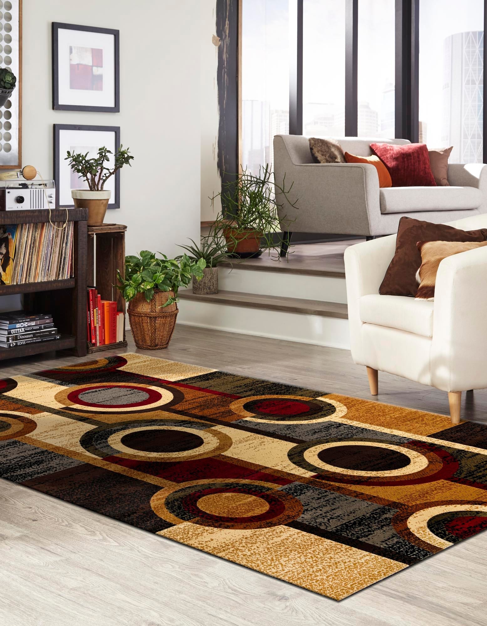 Bistro Lounge Collection Area Rug -  Frappe