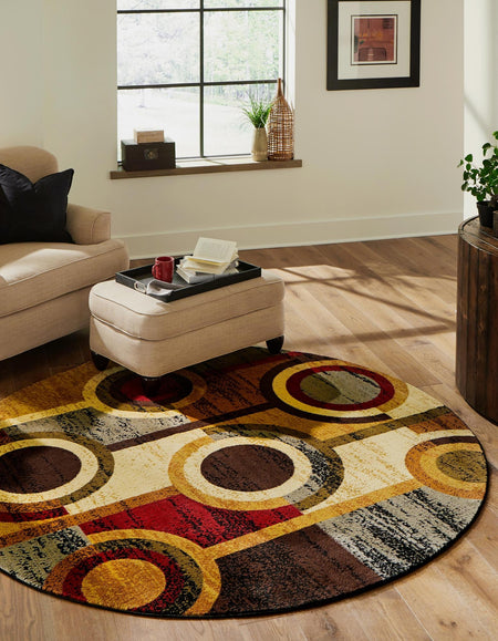 Bistro Lounge Collection Area Rug -  Frappe