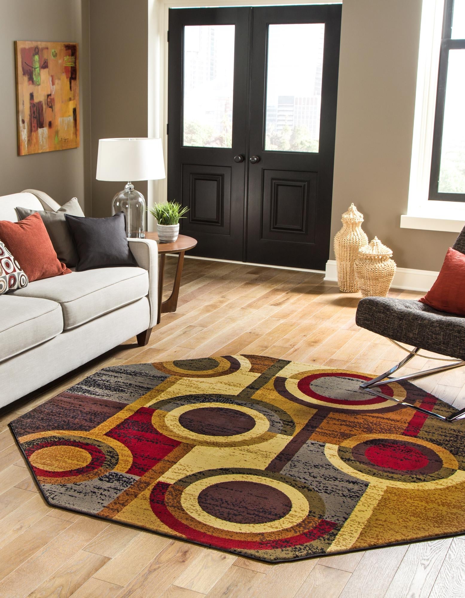 Bistro Lounge Collection Area Rug -  Frappe