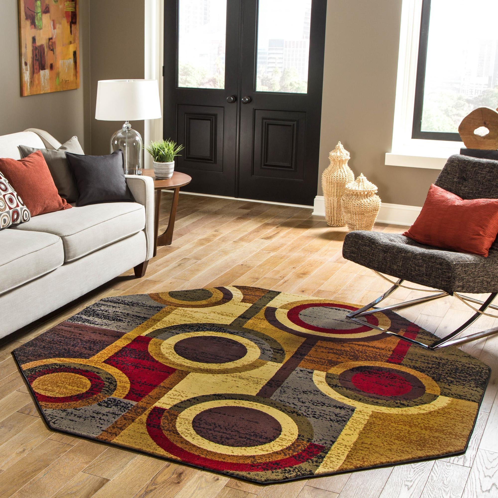 Bistro Lounge Collection Area Rug -  Frappe