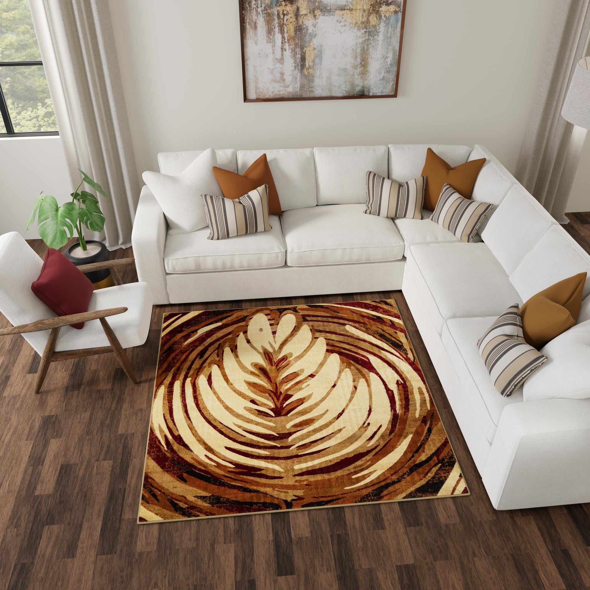 Bistro Lounge Collection Area Rug -  Americano