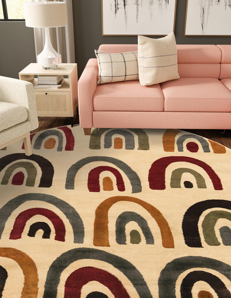 Bistro Lounge Collection Area Rug -  Breve