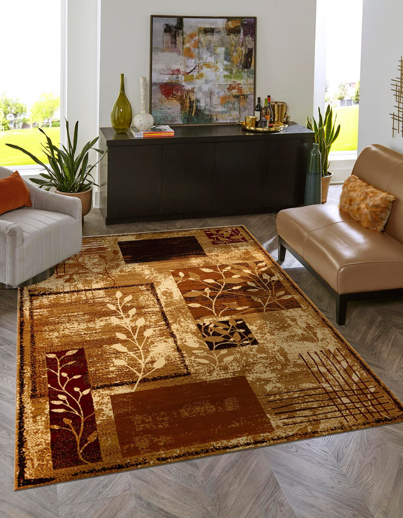 Bistro Lounge Collection Area Rug -  Affogato Rectangle Beige  lifestyle 5