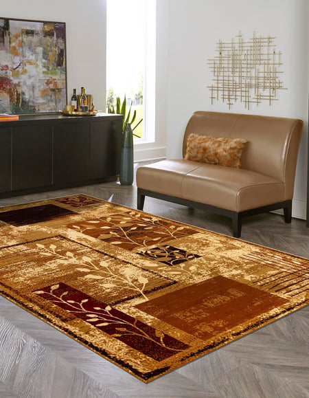 Bistro Lounge Collection Area Rug -  Affogato