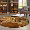 Bistro Lounge Collection Area Rug -  Affogato Round Beige  lifestyle 163