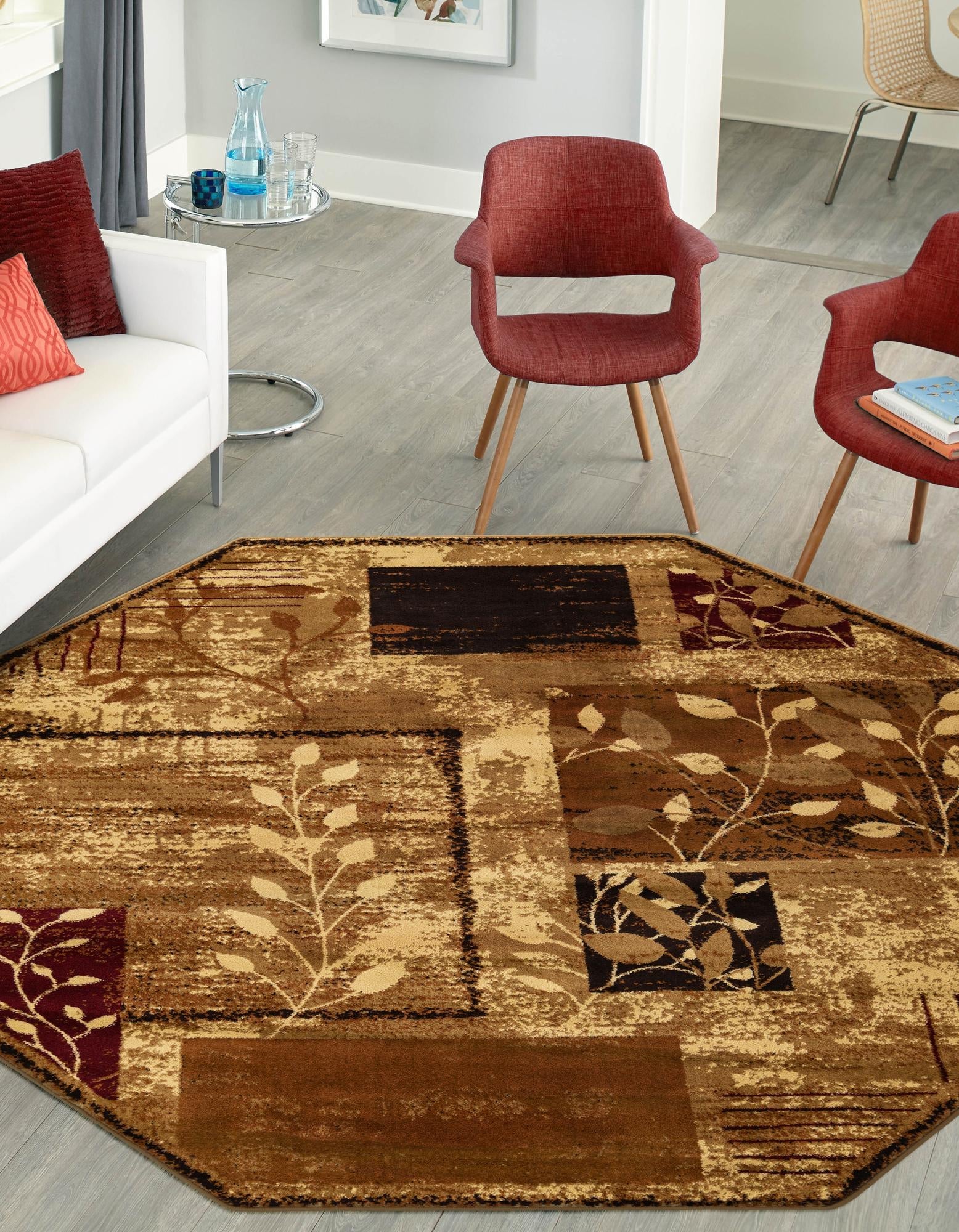 Bistro Lounge Collection Area Rug -  Affogato