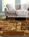 Bistro Lounge Collection Area Rug -  Affogato Octagon Beige  lifestyle 68