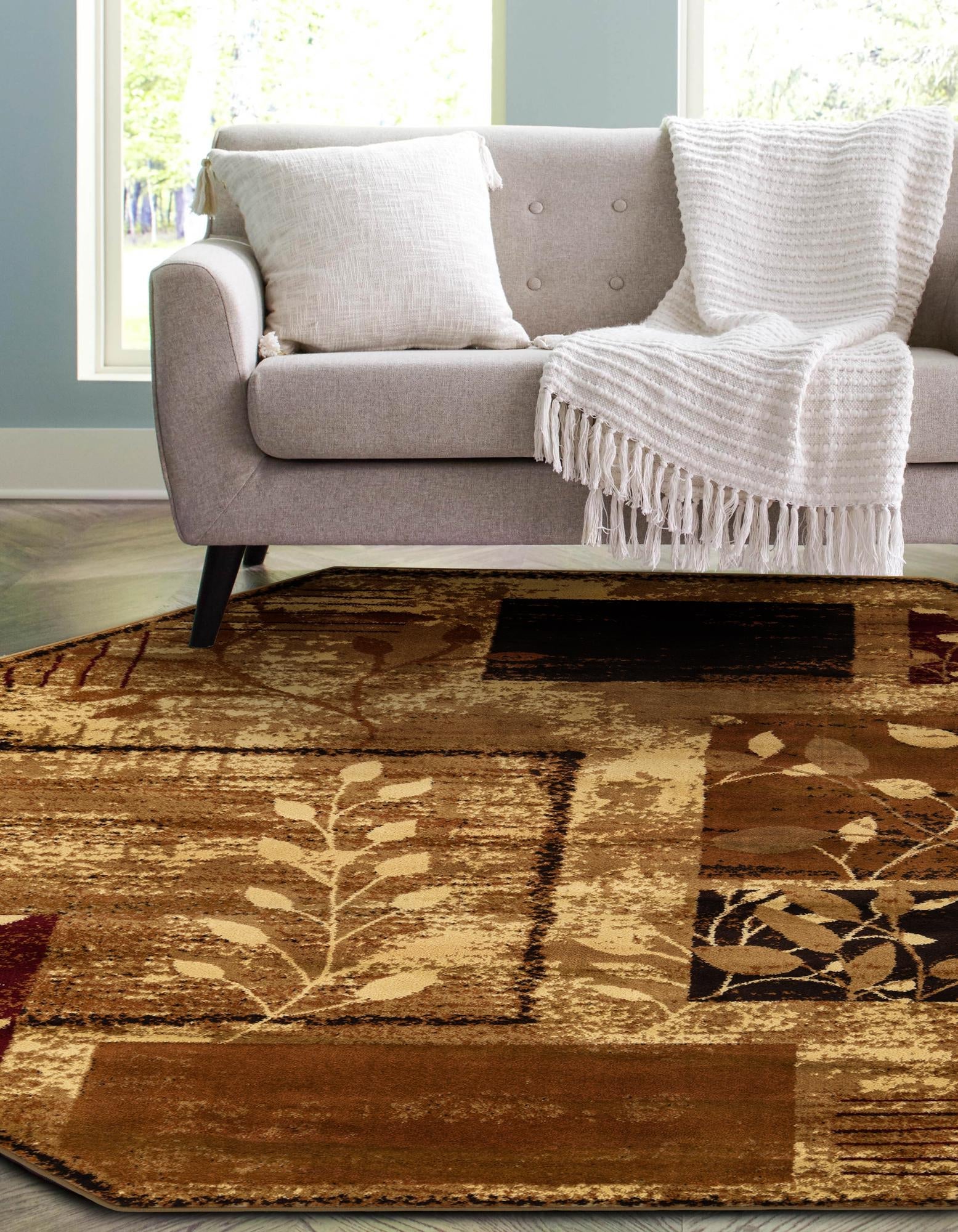 Bistro Lounge Collection Area Rug -  Affogato