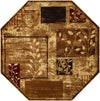 Bistro Lounge Collection Area Rug -  Affogato Octagon Beige  lifestyle 42