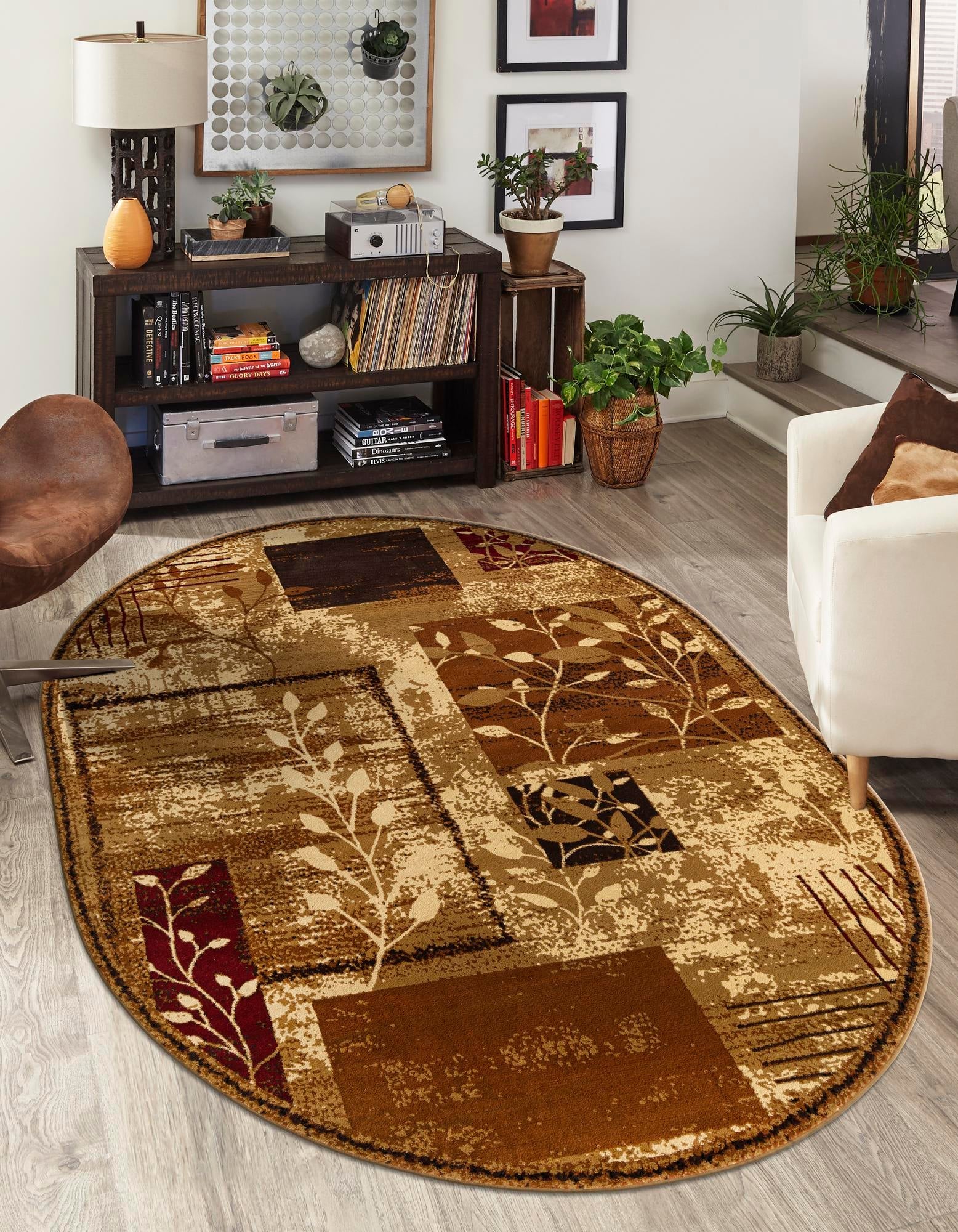 Bistro Lounge Collection Area Rug -  Affogato