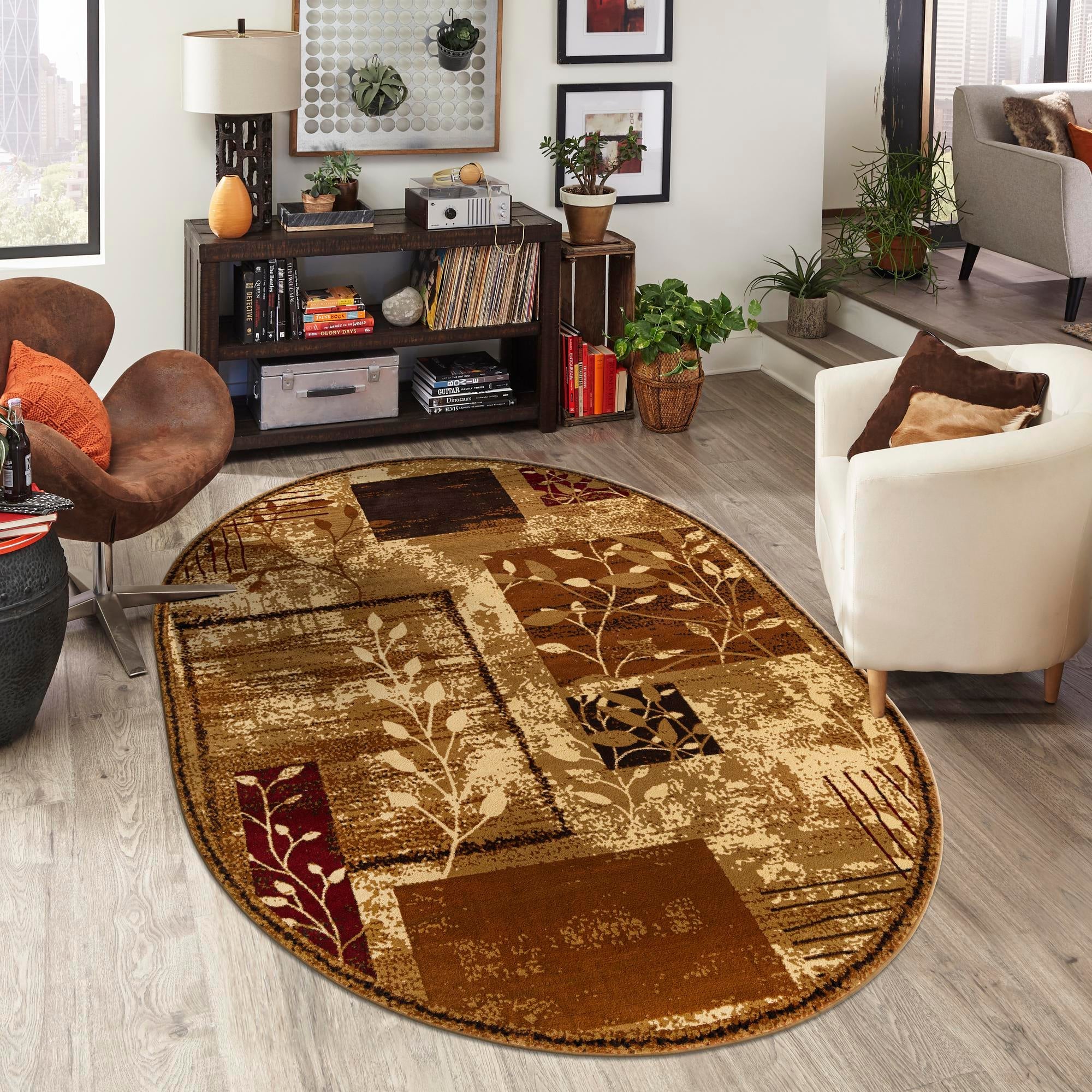 Bistro Lounge Collection Area Rug -  Affogato