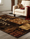 Bistro Lounge Collection Area Rug -  Affogato Rectangle Brown  lifestyle 6