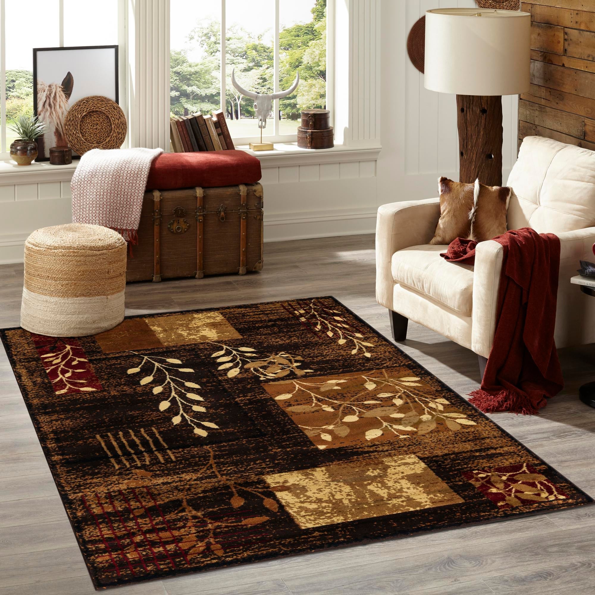 Bistro Lounge Collection Area Rug -  Affogato