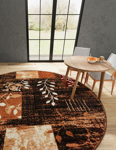 Bistro Lounge Collection Area Rug -  Affogato