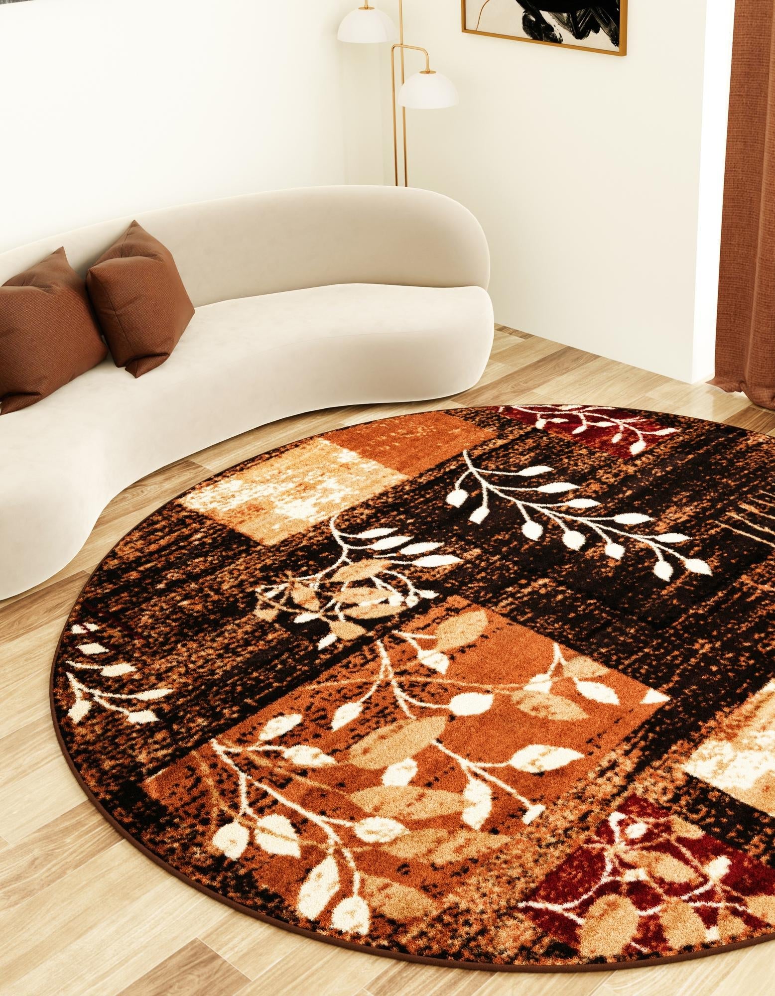 Bistro Lounge Collection Area Rug -  Affogato