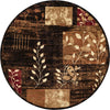 Bistro Lounge Collection Area Rug -  Affogato Round Brown  lifestyle 30