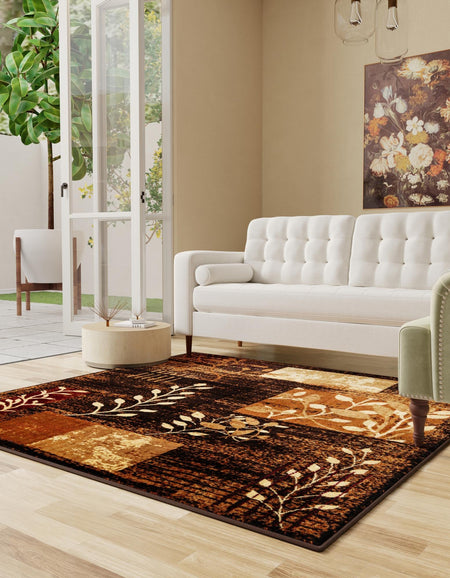 Bistro Lounge Collection Area Rug -  Affogato