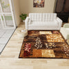 Bistro Lounge Collection Area Rug -  Affogato Square Brown  lifestyle 166