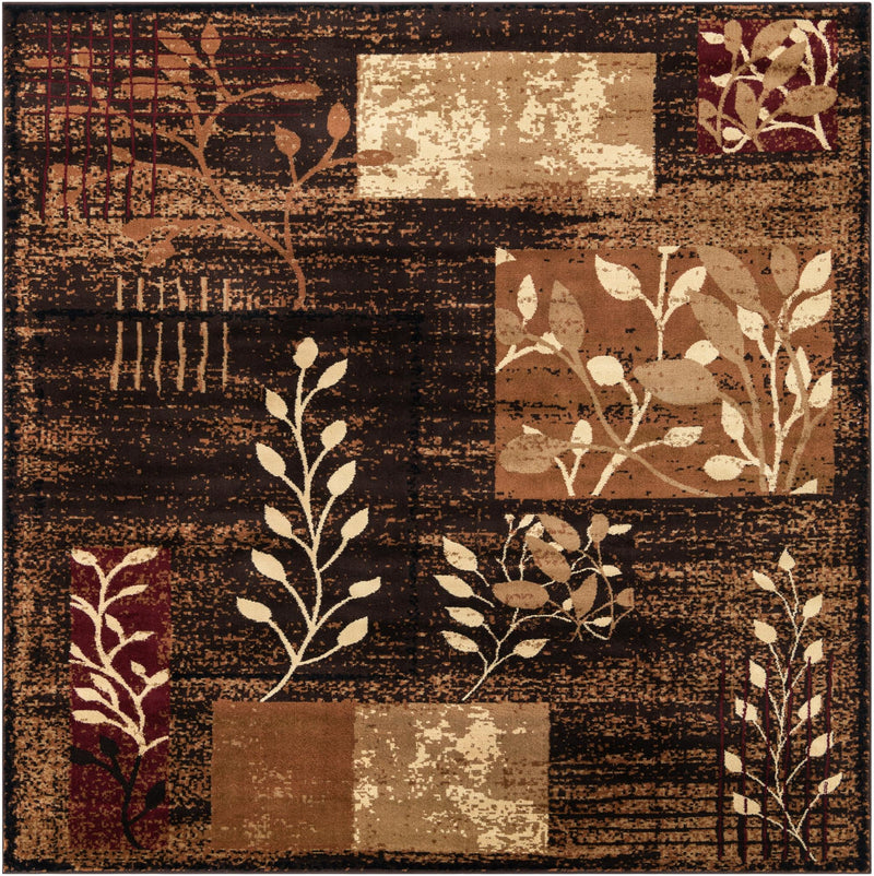 Bistro Lounge Collection Area Rug -  Affogato Square Brown  lifestyle 31