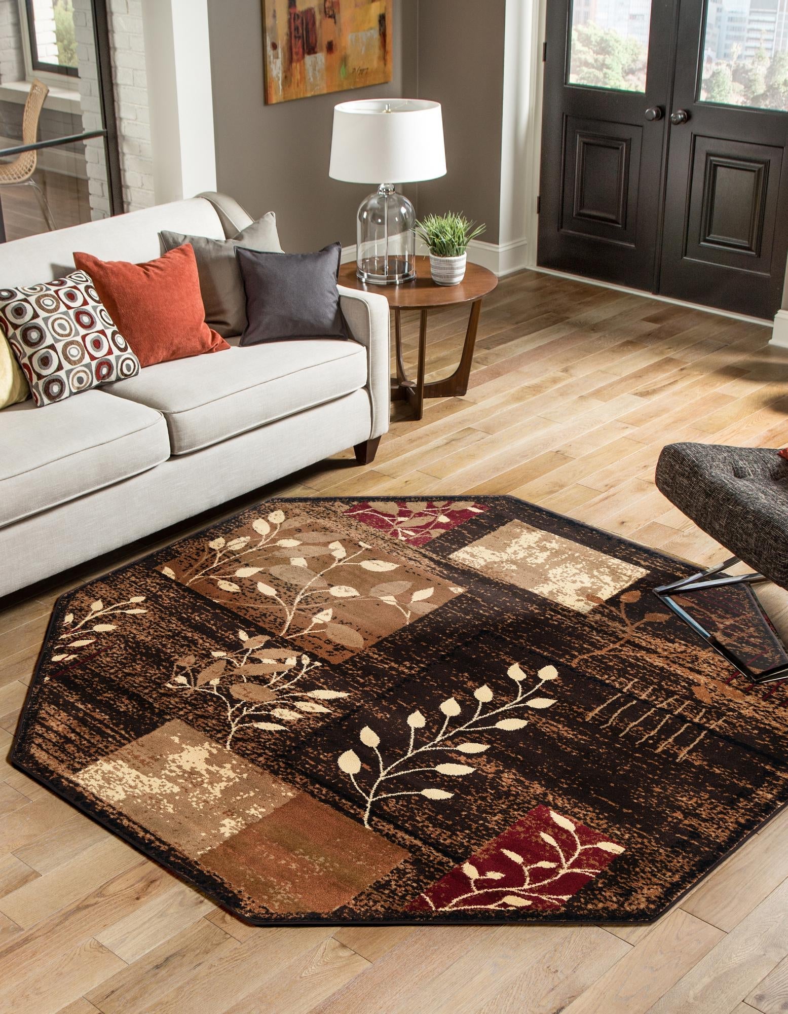 Bistro Lounge Collection Area Rug -  Affogato