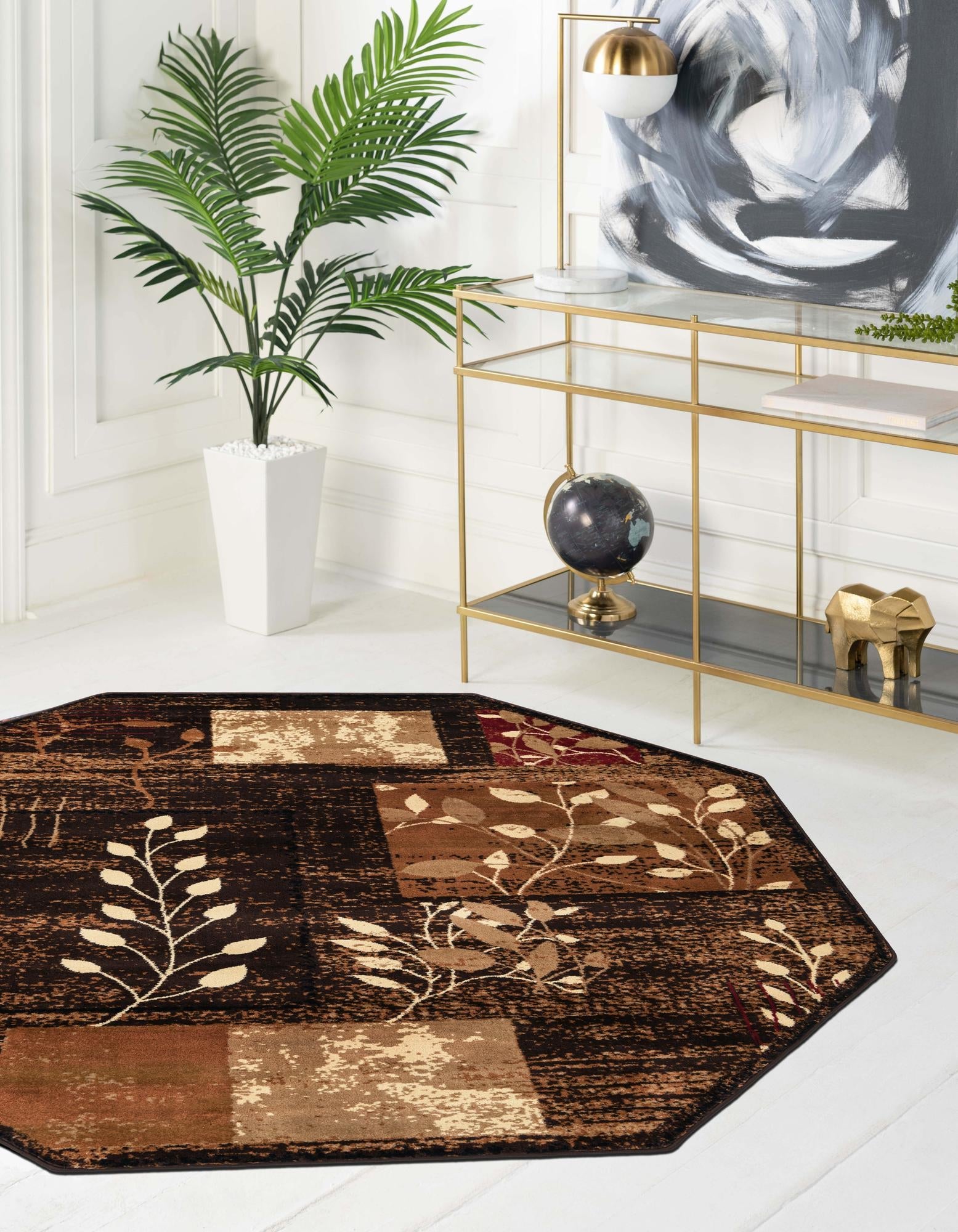 Bistro Lounge Collection Area Rug -  Affogato