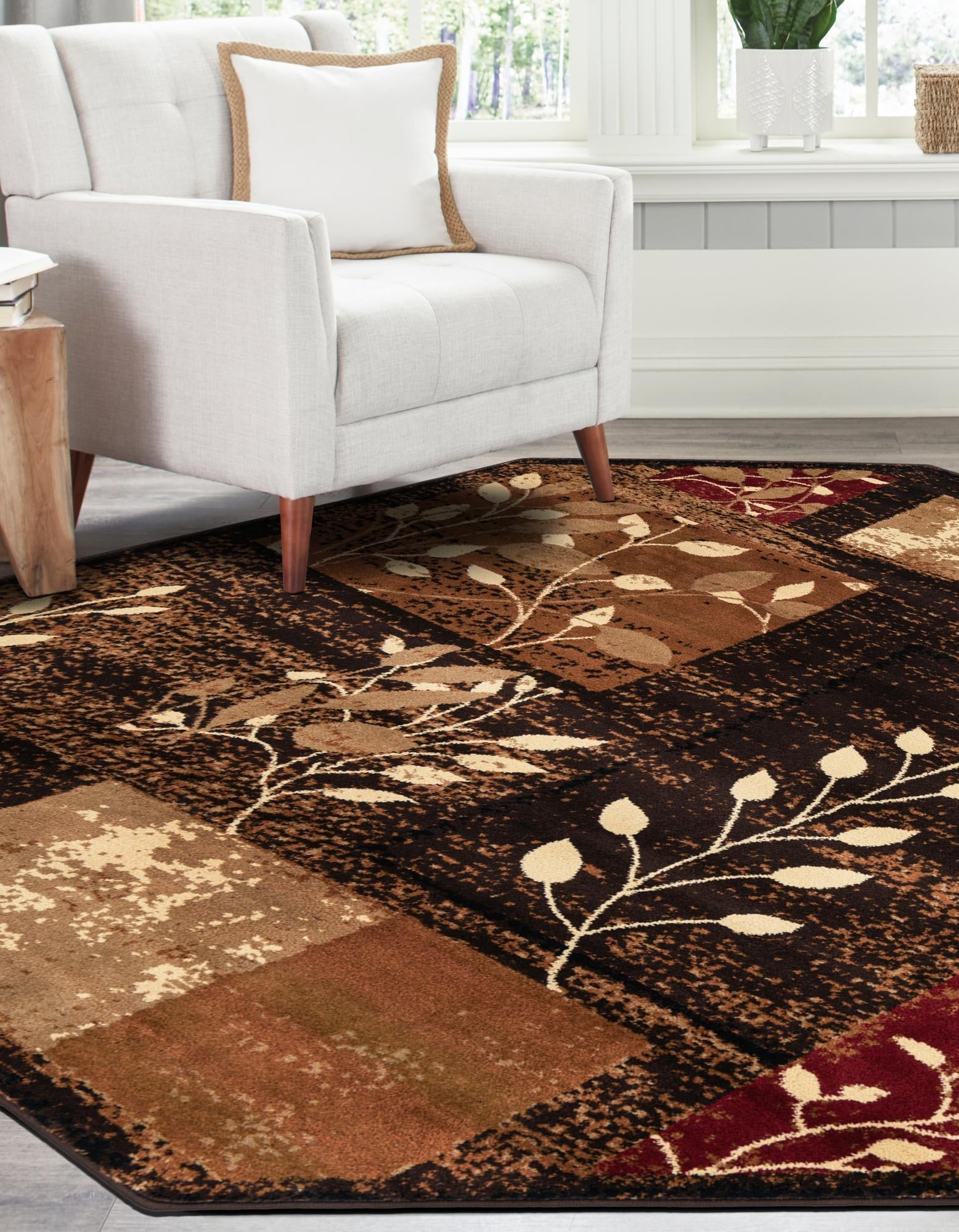 Bistro Lounge Collection Area Rug -  Affogato