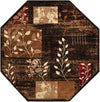 Bistro Lounge Collection Area Rug -  Affogato Octagon Brown  lifestyle 32