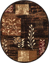 Bistro Lounge Collection Area Rug -  Affogato Oval Brown  lifestyle 33