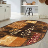 Bistro Lounge Collection Area Rug -  Affogato Oval Brown  lifestyle 161