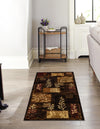 Bistro Lounge Collection Area Rug -  Affogato Runner Brown  lifestyle 50