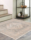 Savannah Series Collection Area Rug -  Augusta (Mink) Square Mink  lifestyle 26