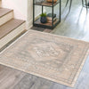 Savannah Series Collection Area Rug -  Augusta (Mink) Square Mink  lifestyle 80