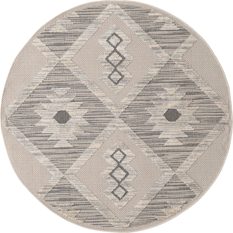 Sierra Sands Collection Area Rug -  Sedona Round Sandy Beige  lifestyle 10