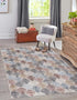 Geo Garden Lattice Collection Area Rug -  Casablanca