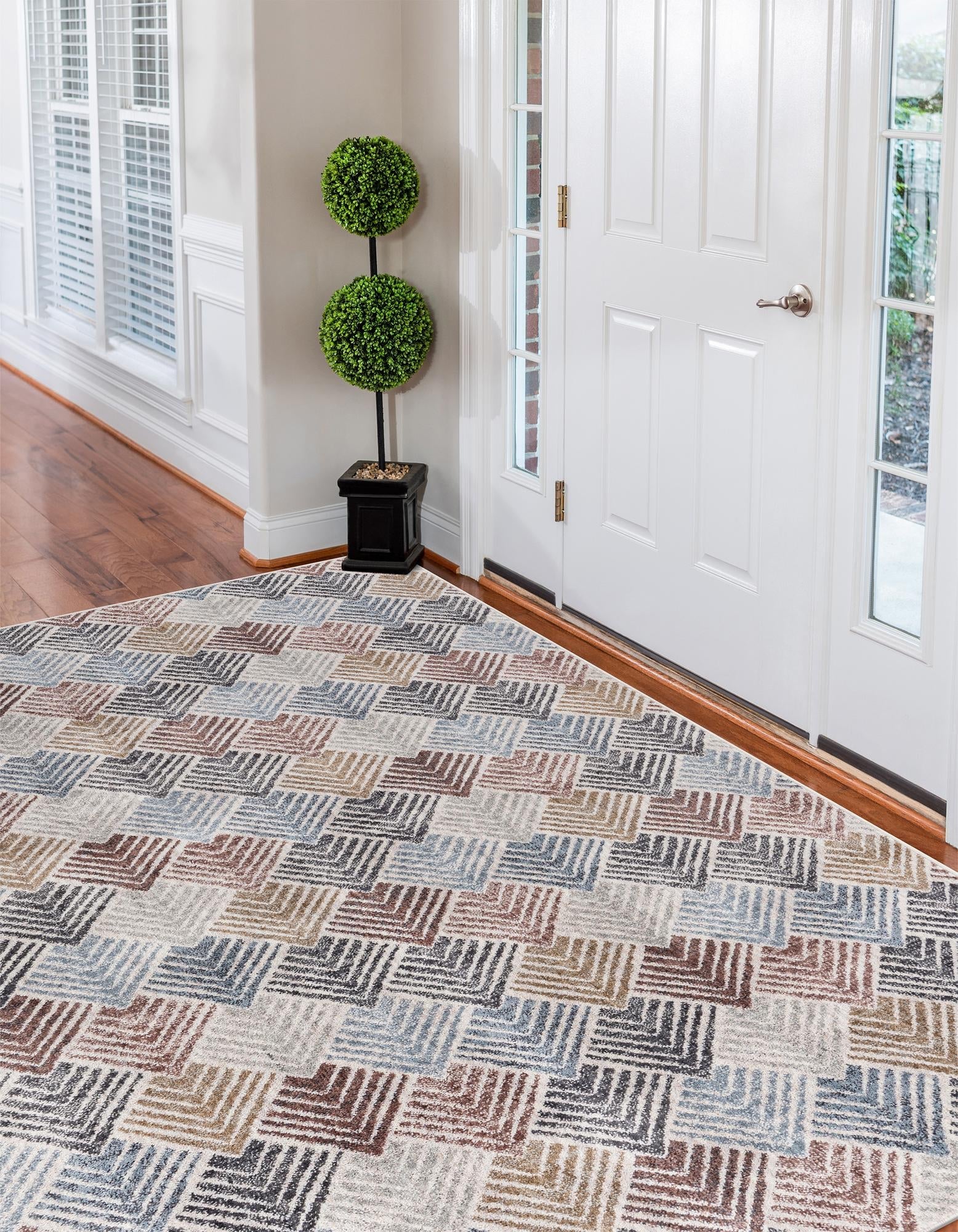 Geo Garden Lattice Collection Area Rug -  Casablanca