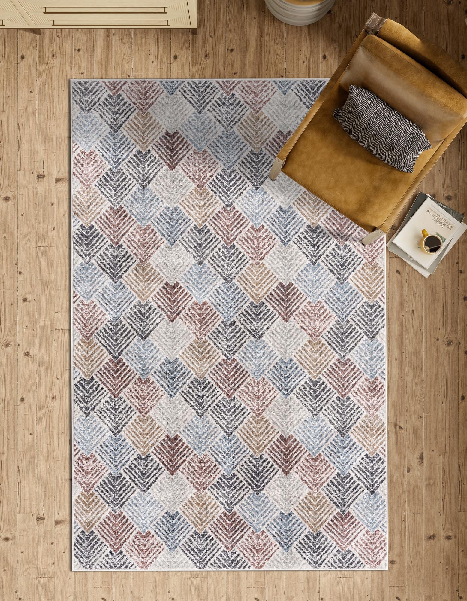 Geo Garden Lattice Collection Area Rug -  Casablanca