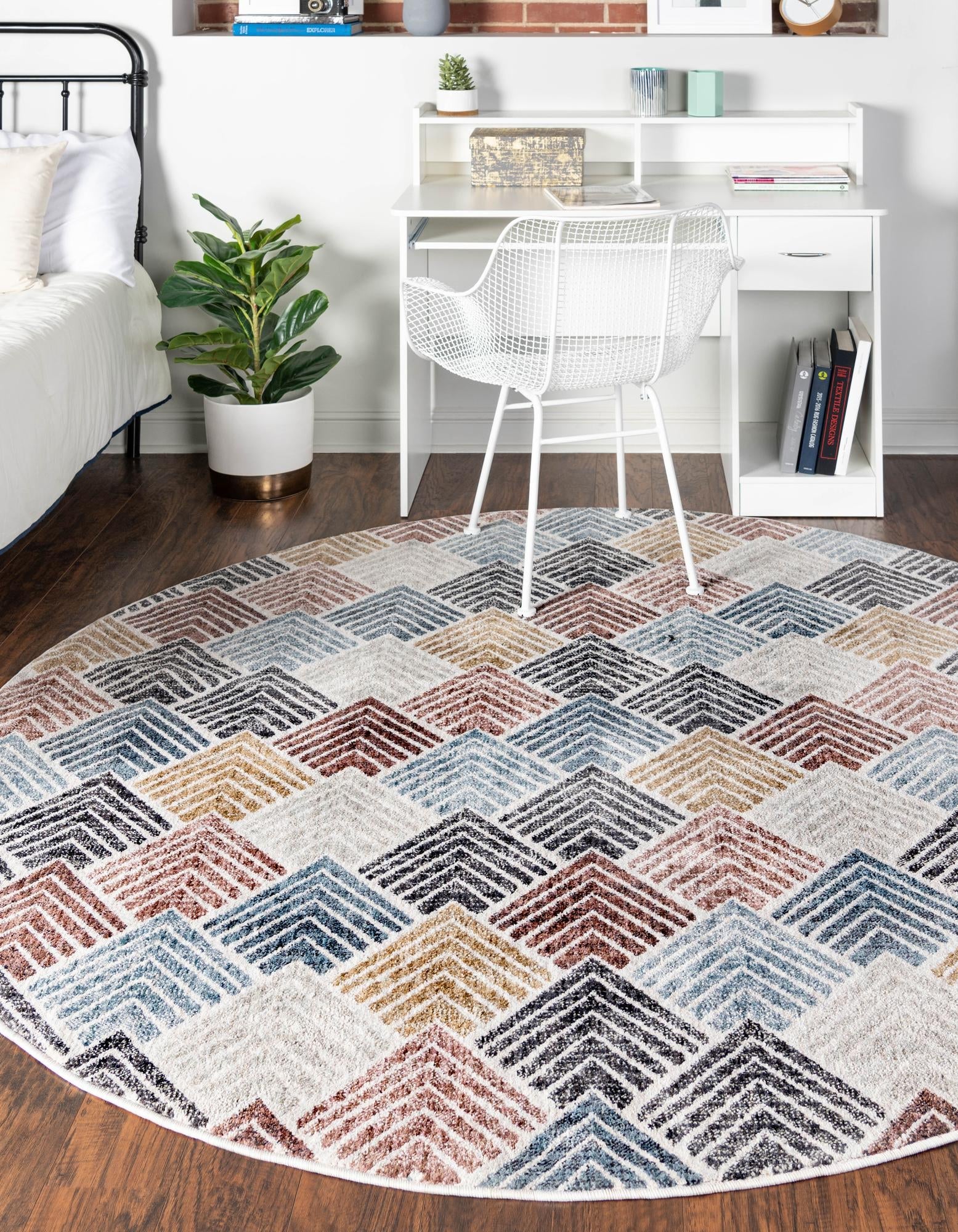 Geo Garden Lattice Collection Area Rug -  Casablanca