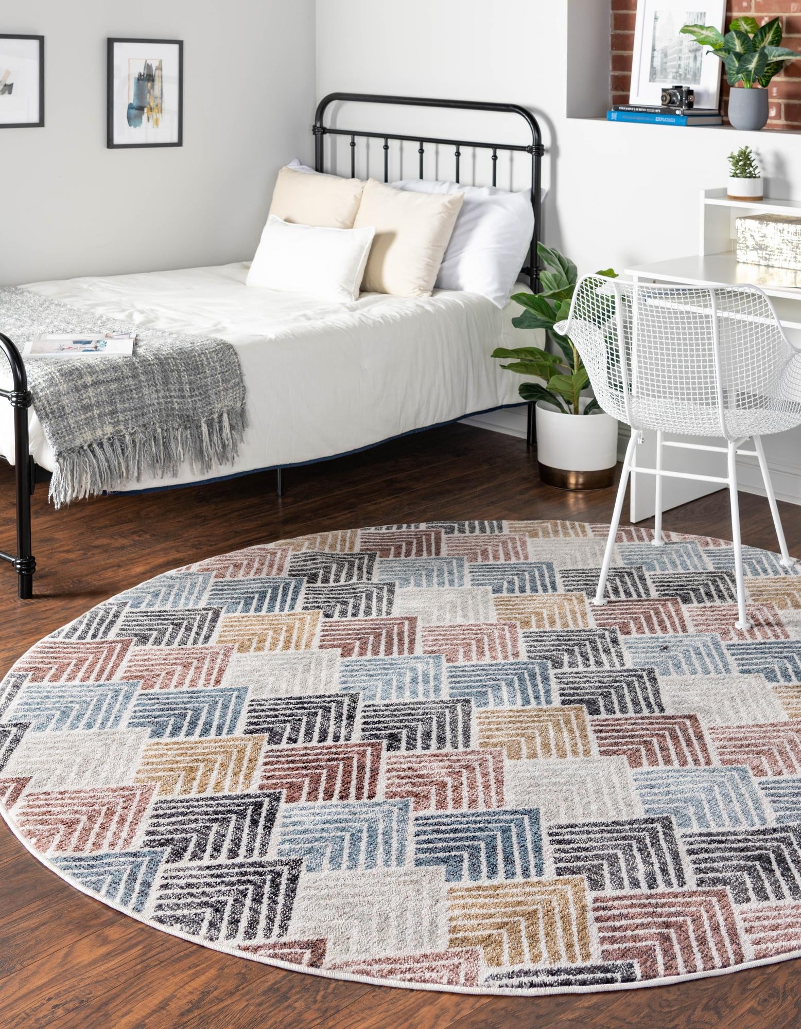 Geo Garden Lattice Collection Area Rug -  Casablanca