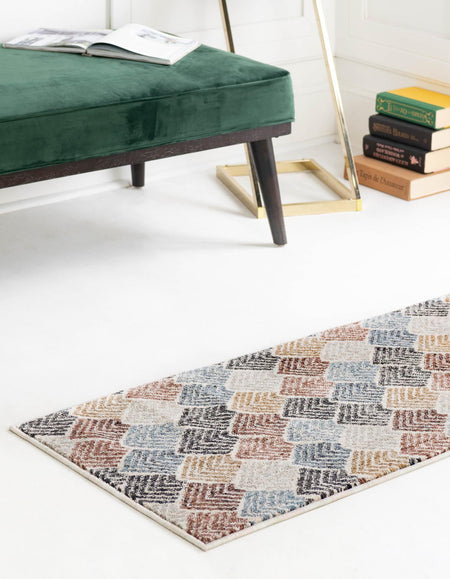 Geo Garden Lattice Collection Area Rug -  Casablanca