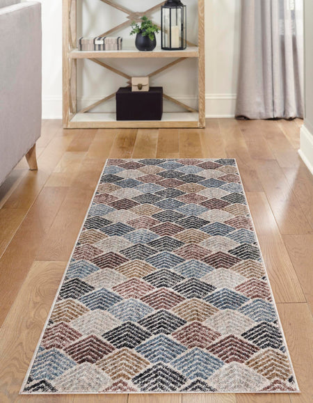 Geo Garden Lattice Collection Area Rug -  Casablanca