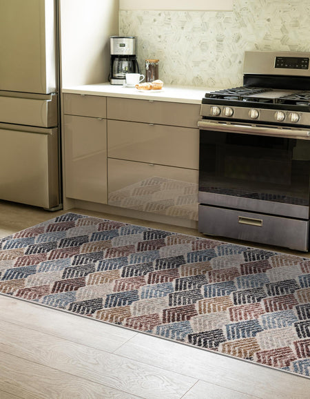 Geo Garden Lattice Collection Area Rug -  Casablanca